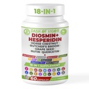 Dash of Vigor 18-in-1 Diosmin Hesperidin Supplement, Quercetin with Bromelain, Zinc, Vitamin C with Rutin Supplement, Horse Chestnut Extract, Butcher's Broom Extract, USA, 60 Capsules