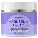 Magnesium Cream til søvn & muskellindring: Aktuel nat opkalkning og dyb afslapning Lotion - Restless Cramps Leg & fælles pleje Lotion - Lavendel 3.38 Fl. Oz.