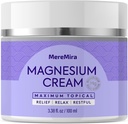 Magnesium Cream til søvn & muskellindring: Aktuel nat opkalkning og dyb afslapning Lotion - Restless Cramps Leg & fælles pleje Lotion - Lavendel 3.38 Fl. Oz.