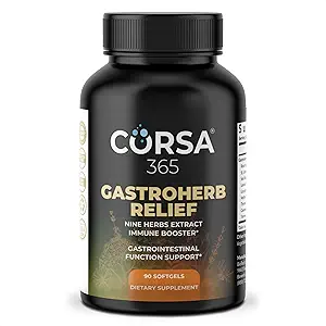 Gastroherb 9 Herb Extract - Airborne immunforsvar supplement - St Johns Wort Licorice Root Thyme Oil Immunity supplement - fordøjelige enzymer immunsystemet booster - 90 Softgels