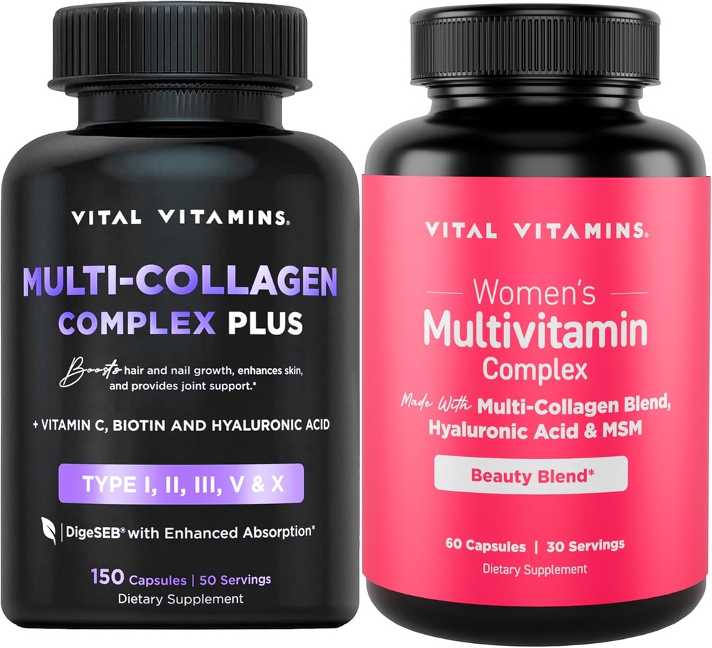 Vital Vitamin Multi Collagen Complex Plus + kvinders Multivitamin Complex