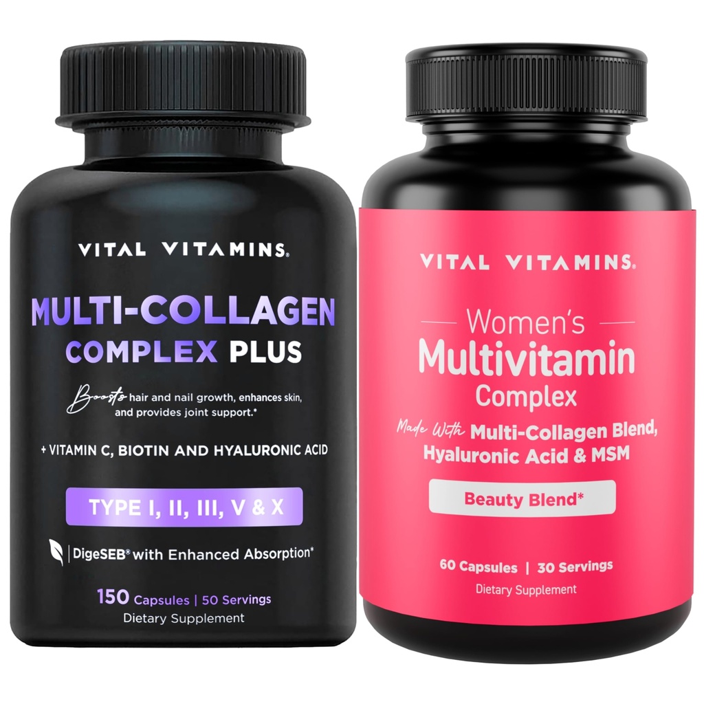 Vital Vitamin Multi Collagen Complex Plus + kvinders Multivitamin Complex