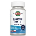 KAL Liposomal Iron Supplement med Liposomal Vitamin C, Jern supplement til kvinder og mænd, Høj Absorption, Gentle Iron Pills, Vegan, Gluten Free, 30 Servere, 30 VegCaps