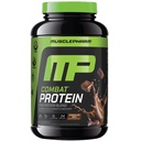 MusclePharm Combat Protein Powder, Chokolade Milk Flavor, Fuels Muscles for Productive Workouts, 5 Protein Kilder herunder Whey Protein Isolate & Egg Albumin, Gluten Free, 2 LB, 24 Servere