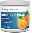 Dr. Berg Zero Sugar Hydration Keto Electrolyte Powder - Forbedret w / 1000 mg kalium & Real Pink Himalayan salt (IKKE bordsalt) - Orange Flavor Hydration Drink Mix Supplement - 50 Servering