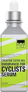 MMUSA Cyklist- Optimeret Creatin Serum. Forstærker Cykling Sport Performance, øger nitratoxide niveauer, Stamina, energi, Endurance & Focus. Træthed og mælkesyre Byg op. Kirsebær, 5.1 Fl Oz