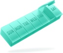 Barhon Pill Organizer Stor, Ugentlig Medicin Pill Arrangører, 7 dages pills Box Case Rejser for Big Vitamin Kosttilskud Fish Oil, Grøn