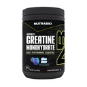 Nutrabio Pure Mikroniseret Creatin monohydrat pulver supplement, Blå razz (300 g) - Understøtter Bulk Muscle Energy, Recovery, og Styrke - HPLC Testet Creatin Powder supplement til mænd og kvinder