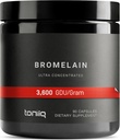 Ultra High Strength Bromelain 1000mg - 3600 GDU / Gram - Højt koncentreret og biotilgængelig - Third-Party Testet Formel - 90 Vegetariske kapsler - 45 Serveringer pr Container - Bromelain Supplement
