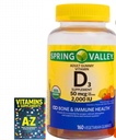 Spring Valley Vegetarian Vitamin D3 Gummies, 2000 IE, 50 mcg, 160 Ct + bedre guide Vitamin Kosttilskud Book Gratis Include (Kan ikke sælges separat)