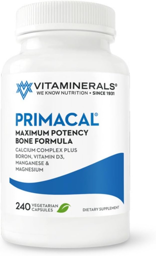 VITAMINERALS 95 Primacal ® Bone Support Maksimum Potency Calcium, Magnesium for Knogletab (240)