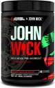 Jacked Factory X John Wick - Wick Mode Pre Workout Powder - Intense Energy, Battle- Ready Focus, Ustoppelig forpligtelse, og Sheer Will - 40 Serveringer, Osaka Cherry Blossom