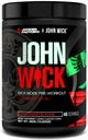 Jacked Factory X John Wick - Wick Mode Pre Workout Powder - Intense Energy, Battle- Ready Focus, Ustoppelig forpligtelse, og Sheer Will - 40 Serveringer, Osaka Cherry Blossom
