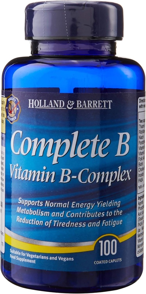 Komplet B-vitamin B- Complex 100 Let at synke coated caplets