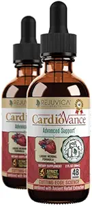 Rejuvica Health CardioVance - Heart Support - Flydende levering til bedre absorption - Hawthorne, Hibiscus, Arjuna, Olive Leaf & Mere!