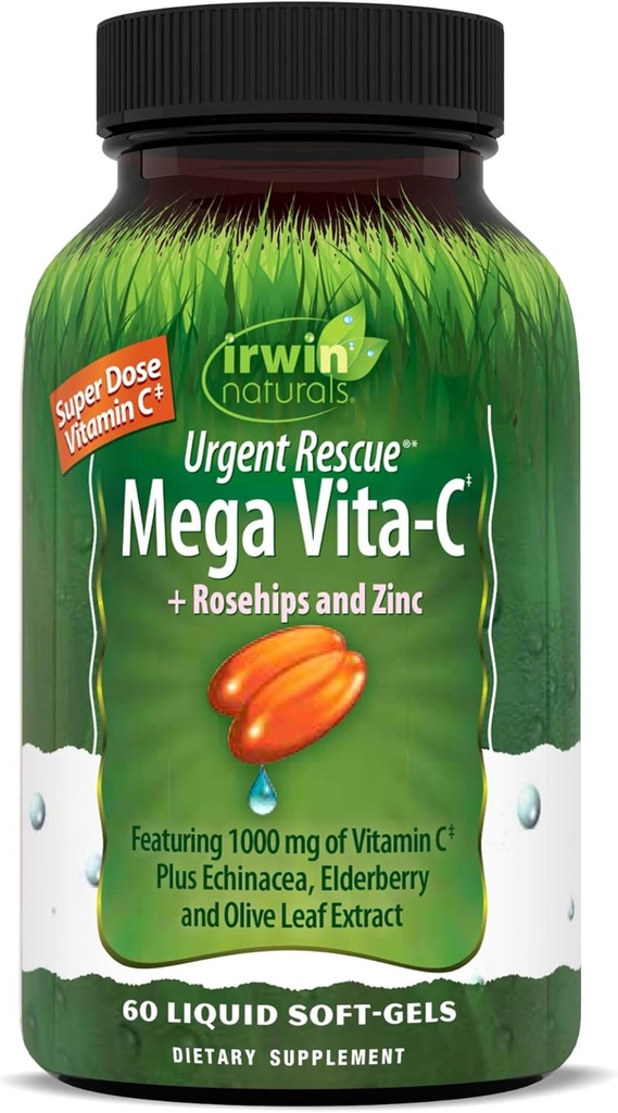 Irwin Naturals Vita C Plus Urgent Rescue, 60 Count