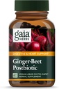 Gaia Herbs Ginger- Beet Postbiotic - Supplement til Gut & Heart Health Support - Lavet med Økologisk Gæret Beets & Ginger - Gratis fra Dairy, Soy & Gluten - 60 Veganske kapsler (30 Servere)