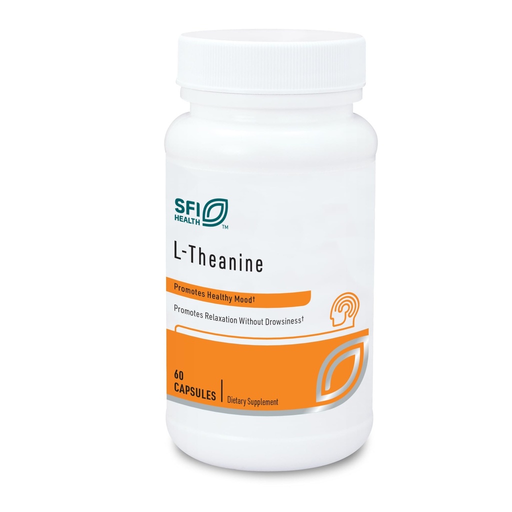 Klaire Labs L- Theanine - 100 mg Suntheanine to Promote Promote Relaxation (60 kapsler)