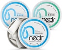 Nectr Energy Nootrop Pouches Mint Mix - Koffein Pouches med Cognizin Citicolin. 3 Arme: Mild og Fresh Mint, og Glacial Green. Sugar- Free, Nicotine Free Calm Focus & Energy Supplement