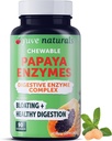 Yuve Natural Papaya fordøjelsesenzymer - Sugar- Free Chewable Candies - fremmer bedre fordøjelse - Forstoppelse & Bloating Aid, Detox, Leaky Gut Reparation & Gas Relief - Vegan, Non- GMO, Gluten- Free - 90ct