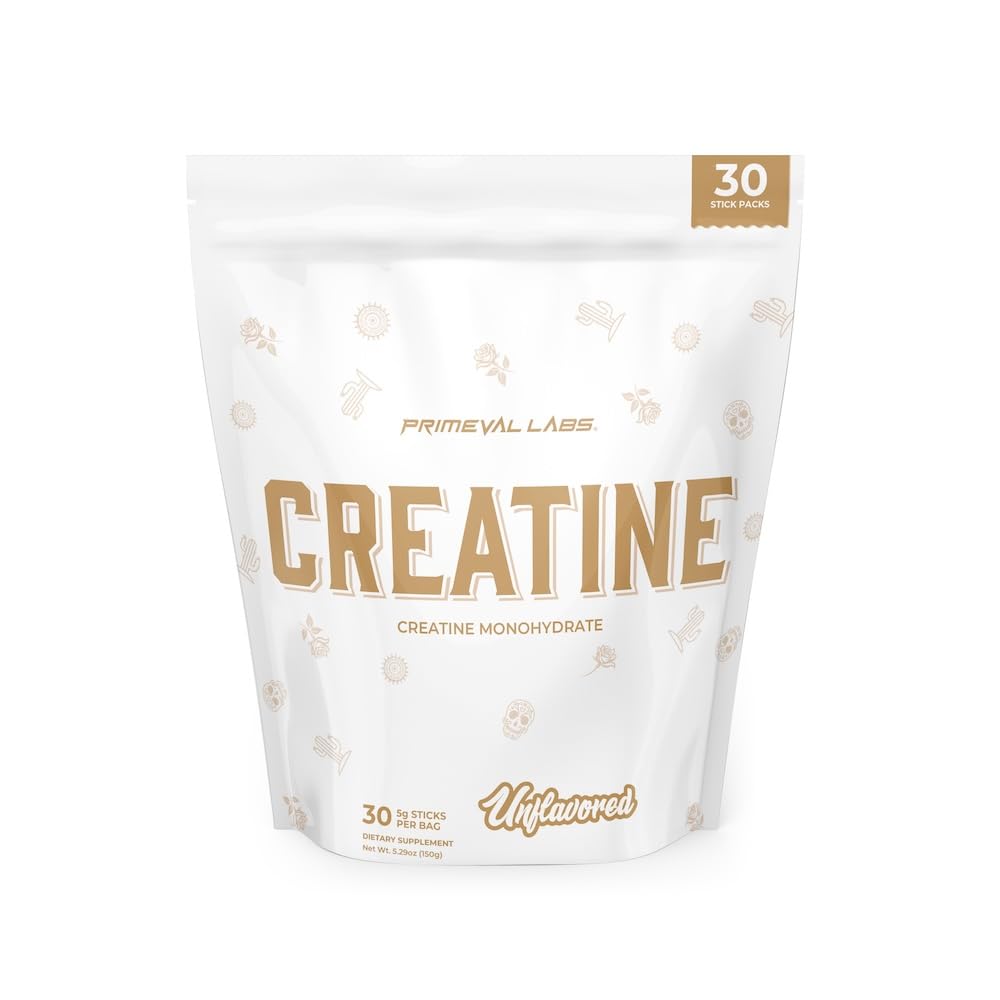 Primeval Labs Clean Creatin Monohydrat Powder Note 124; Powder for Muscle Strength & Recovery