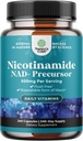 Vitamin B3 Niacinamid 500mg Kapsler - Mitokondriel Energi og Potent Hudsupplement - AKA Vitamin B3 Niacin 500mg Flush Free og Nicotinamid 500mg - Flush Free Niacin Supplement - 240 Tæl