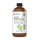 Lever Complete Liquid 8 oz - Økologisk lever rense Detox Formel, Herbal Support til High Enzymes med Mælk Thistle Dandelion Chanca Piedra, Easy Absorbing Natural Tincture USA Lavet Familie Udarbejdet