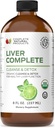 Lever komplet 8oz - Økologisk flydende lever rense & detox supplement til høje enzymer, fede lever, & leverstøtte