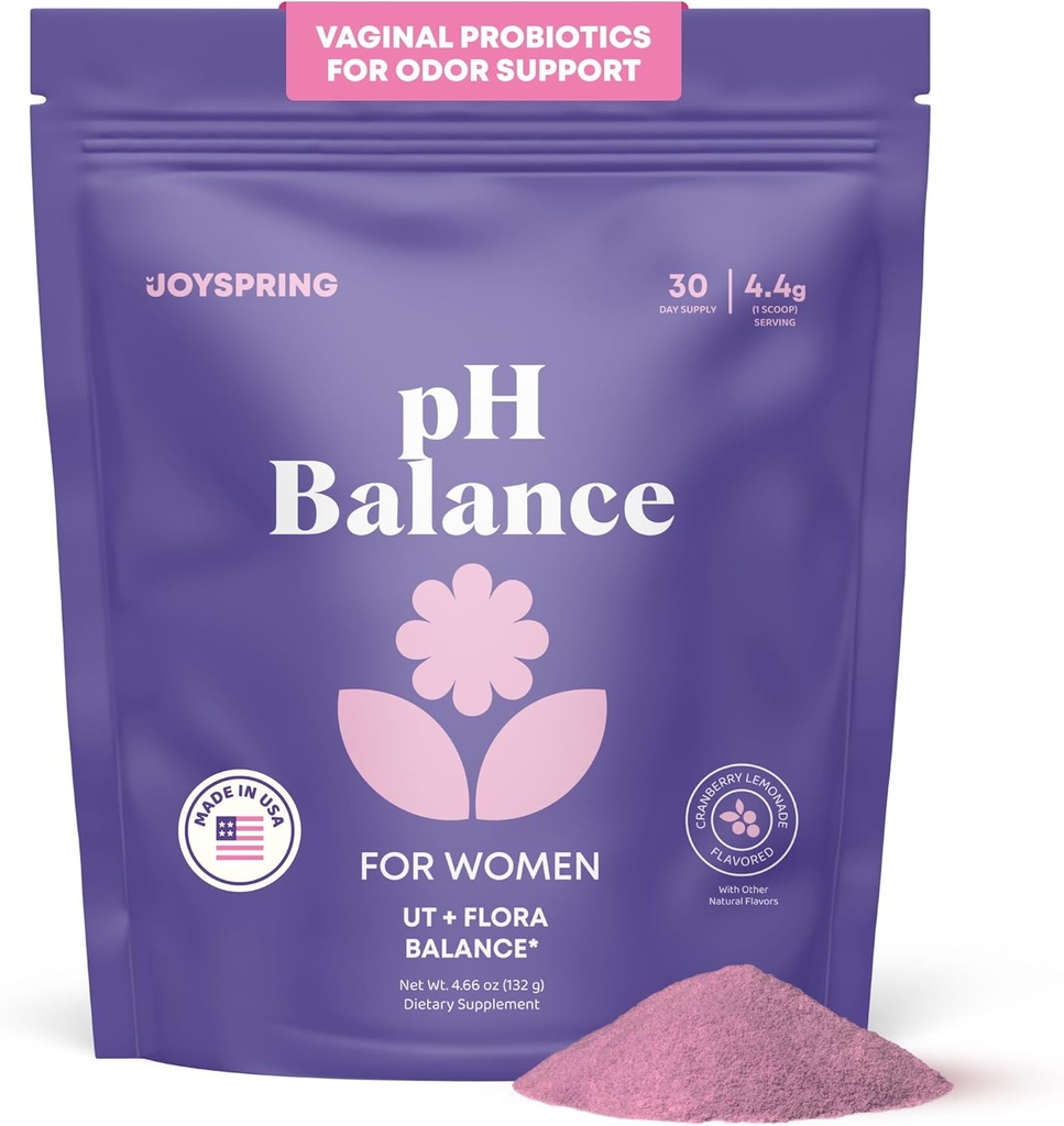 JoySpring Vaginal Probiotic Powder Support 124; Lactobacillus Acidophilus • 124; D Mannose med kranbær til kvinder • 124; D- Mannose Powder støtter Feminin pH Balance & Vaginal Sundhed • 124; Sugar- Free, 30 Servere