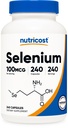 Nutricost Selenium Supplement 100mcg, 240 Kapsler, Vegetarisk, Gluten Free & Non- GMO