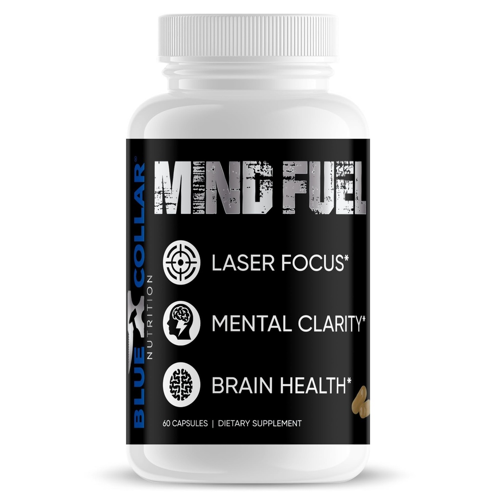 Mind Fuel Brain Kosttilskud til Hukommelse og Fokus, Boost Brains Sundhed & Mental Clarity, Mænds Multivitamin Hukommelse Supplement til Hjerne, Nootropics Brain Support Supplement til Mænd / Kvinder (60 Kapsler)