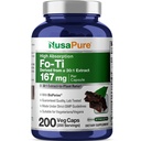 NusaPure Fo- Ti 30: 1 Extract, 167 mg Ækvivalent med 5000mg per Veg Caps, 200 Count, Non- GMO, Vegan, Bioperine
