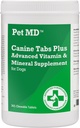 Pet MD - Canine Tabs Plus 365 Count - Avancerede multivitaminer til hunde - Natural Daily Vitamin og Mineral Nutritional Supplement - Lever aromatiserede tyggetabletter