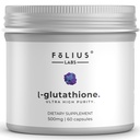 Ultra High Strength L- Glutathion 98% tillæg for glødende hud - kollagen kosttilskud til kvinder og mænd - 500 mg koncentreret formel, reduceret L- Glutathion supplement - 60 kapsler