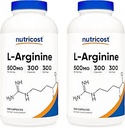 Nutricost L- Arginin 500mg, 300 kapsler (2 flasker)