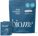 Bio.me Daily Prebiotic Fiber Powder Unflavored - 20 Rejsepakker, 7g Per Serving - Opløselig & Uopløselig Fiber Supplement for kvinder & mænd - fordøjelig sundhed & tandkød - GLP-1 Friendly, Sugar Free