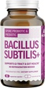 Bacillus Subtilis Spore Based Probiotic - High Potency Strain med Prebiotic for Balanceret Bælte 124; Daily Gut Health & Microbiome Support for Family 124; 6 Billion CFU per dag