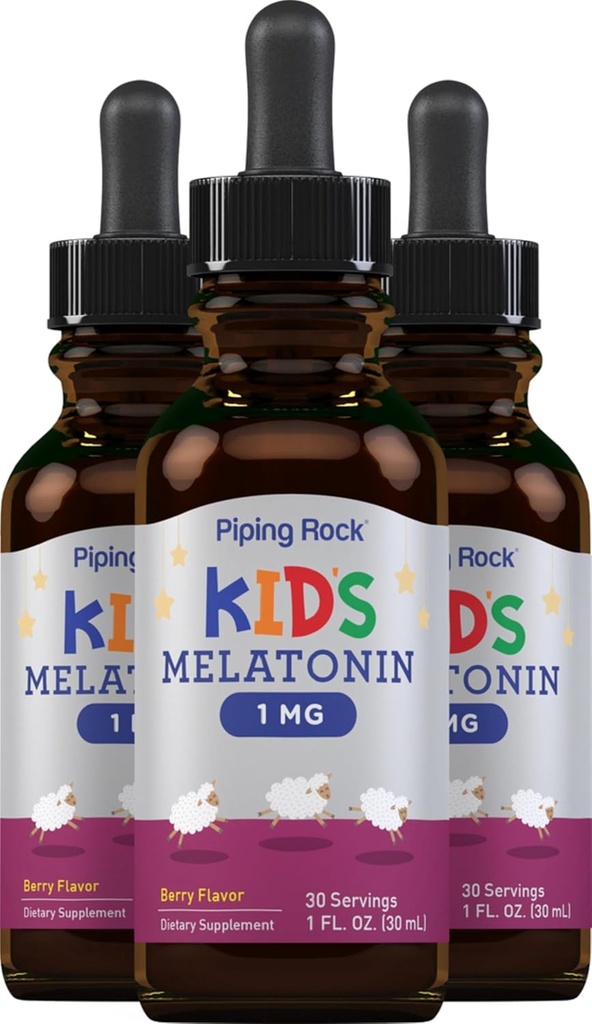 Piping Rock Kids Melatonin Flydende 1 fl oz