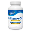 NORTH AMERICAN HERB & SPICE Inflamme- EEZ - 90 Kapsler - Understøtter sund immun- og inflammatorisk respons - Ginger Root, Camu Camu Berries, Bromelain & Papain Plus - Non- GMO - 45 Total Servering