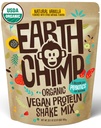 EarthChimp Organic Vegan Protein Powder - med Probiotika - Ikke GMO, Dairy Free, Non Whey, Plant Based Protein Powder for Women and Men, Gluten Free - 26 Servere 32 Oz (Vanilla)
