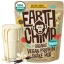 EarthChimp Organic Vegan Protein Powder - med Probiotika - Ikke GMO, Dairy Free, Non Whey, Plant Based Protein Powder for Women and Men, Gluten Free - 26 Servere 32 Oz (Vanilla)