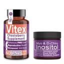 Intimate Rose Save 10% på Hormonal Balance & Reproductive Wellness Bundle - Vitex Chasteberry Supplement + Myo & D- Chiro Inositol Powder til PCOS & Menstrual Support