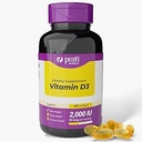 D3- vitamin 2000 IE - 600 Softgels - Understøtter Defense System, Knogler & Muskelsundhed - Familiestørrelse