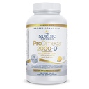 Nordiske Naturals ProOmega 2000- D, Lemon Flavor - 90 Soft Gels - 2150 mg Omega-3 + 1000 IE D3 - Ultra High- Potency Fish Oil - EPA & DHA - Brain, Heart, & immunforsvar - non-GMO - 45 Serveringer