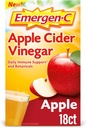 Emergen- C Apple Cider Vinegas C Fizzy Drink Mix, Kosttilskud til immunforsvar, Apple - 18 Greve
