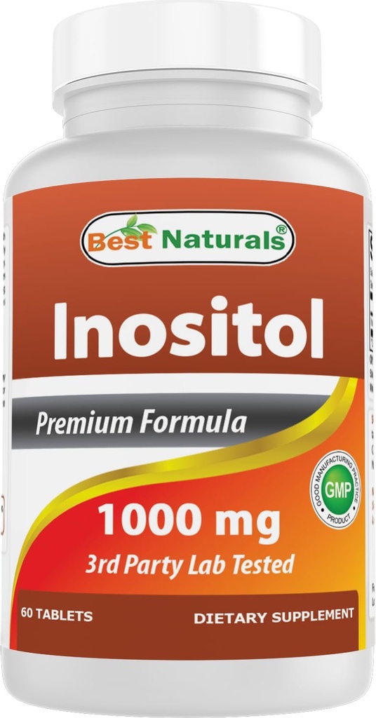 Bedste Naturals Inositol 1000 mg 60 tabletter