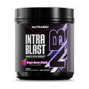 NutraBio Intra Blast Bcaa Powder Aminosyretilskud, Elektrolyte & Hydration Blend, Intra, Pre Workout & Muscle Recovery, 20g Eaa Aminosyrer Pulver, 5g Glutamin- Grape Berry Crush, 30 Servering