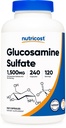 Nutricost Glucosamin Sulfate 1500mg, 240 kapsler - 750mg Per kapsel, Gluten Free, Non- GMO