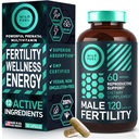 Fertilitet Kosttilskud til mænd Prenatal Vitamin - Maca Root, Ashwagandha, Zink, Plus Naturals - Konception for ham Mænd Fertilitet Vitaminer og Mand Fertilitet Support - 120 Caps til 2 Måneder