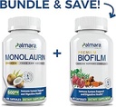 Palmara Health Premium Monolaurin 600 mg + Biofilamenter Complex